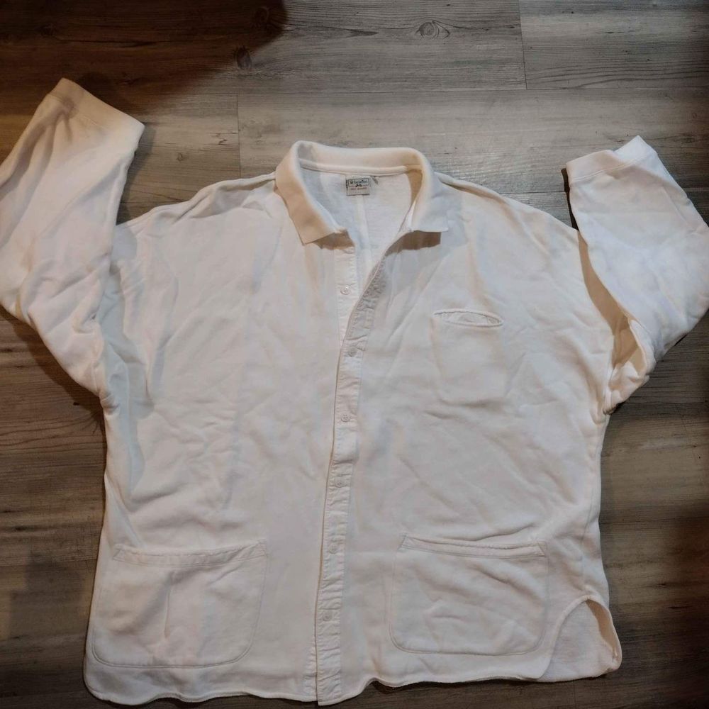 United Colors Of Benetton Oversized Button Down Heavy Shirt /Sweatshirt /Sweater